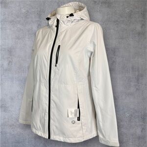 Mondetta Women's White Lightweight Ski/ Rain Jacket NWT